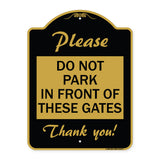 Please Do Not Park in Front of These Gates