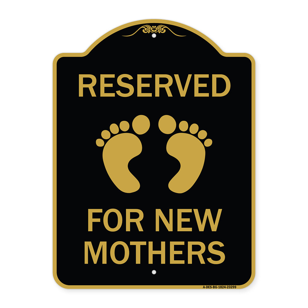 Pink Reserved Parking for New Mothers