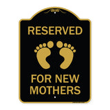 Pink Reserved Parking for New Mothers