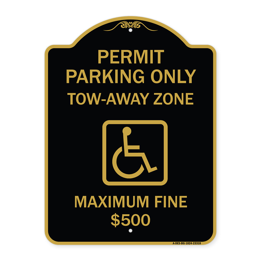 Permit Parking Only Tow-Away Zone Maximum Fine