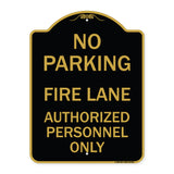 Parking Fire Lane Authorized Personnel Only