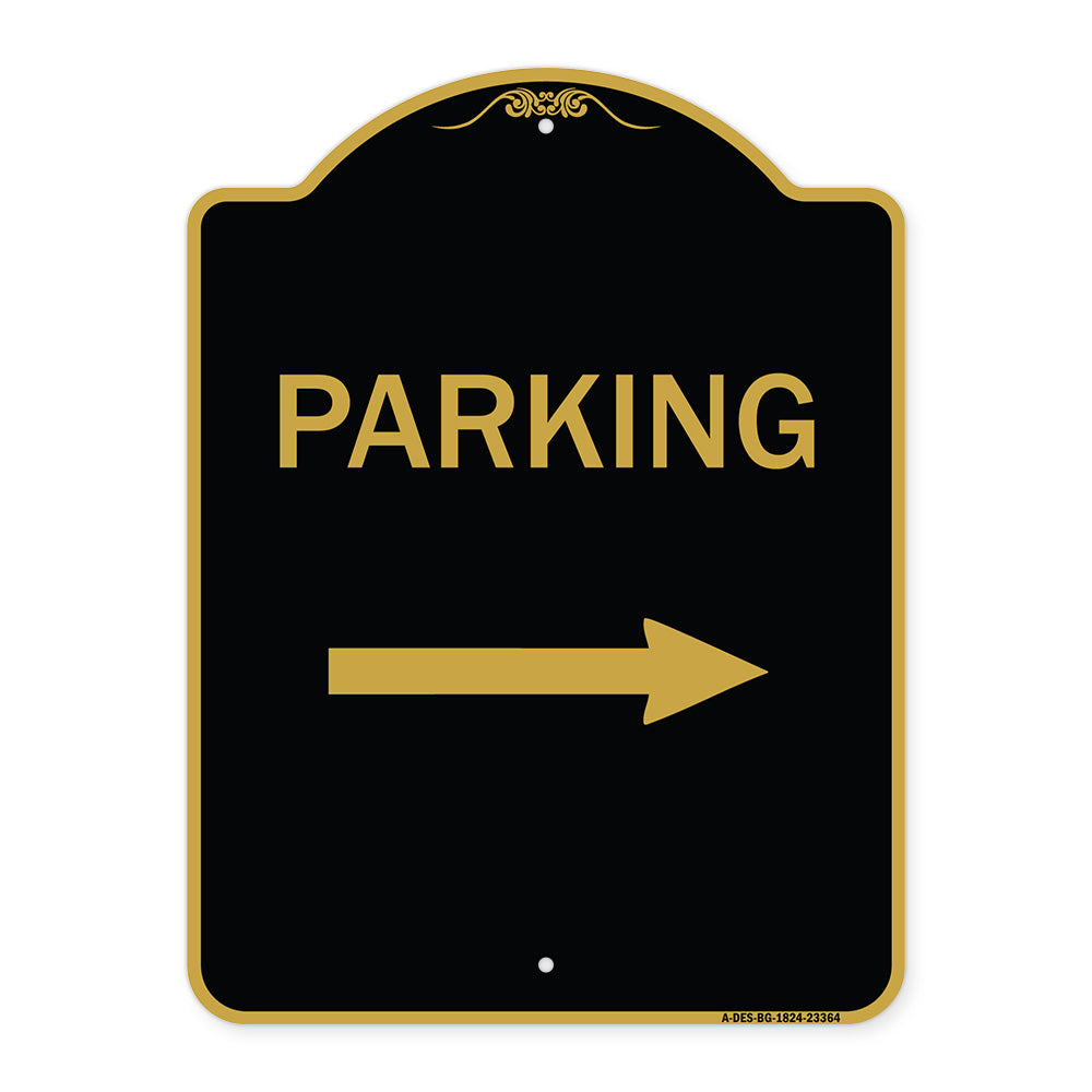 Parking Sign (Right Arrow)