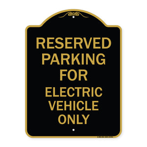 Parking Reserved for Electric Vehicle Only