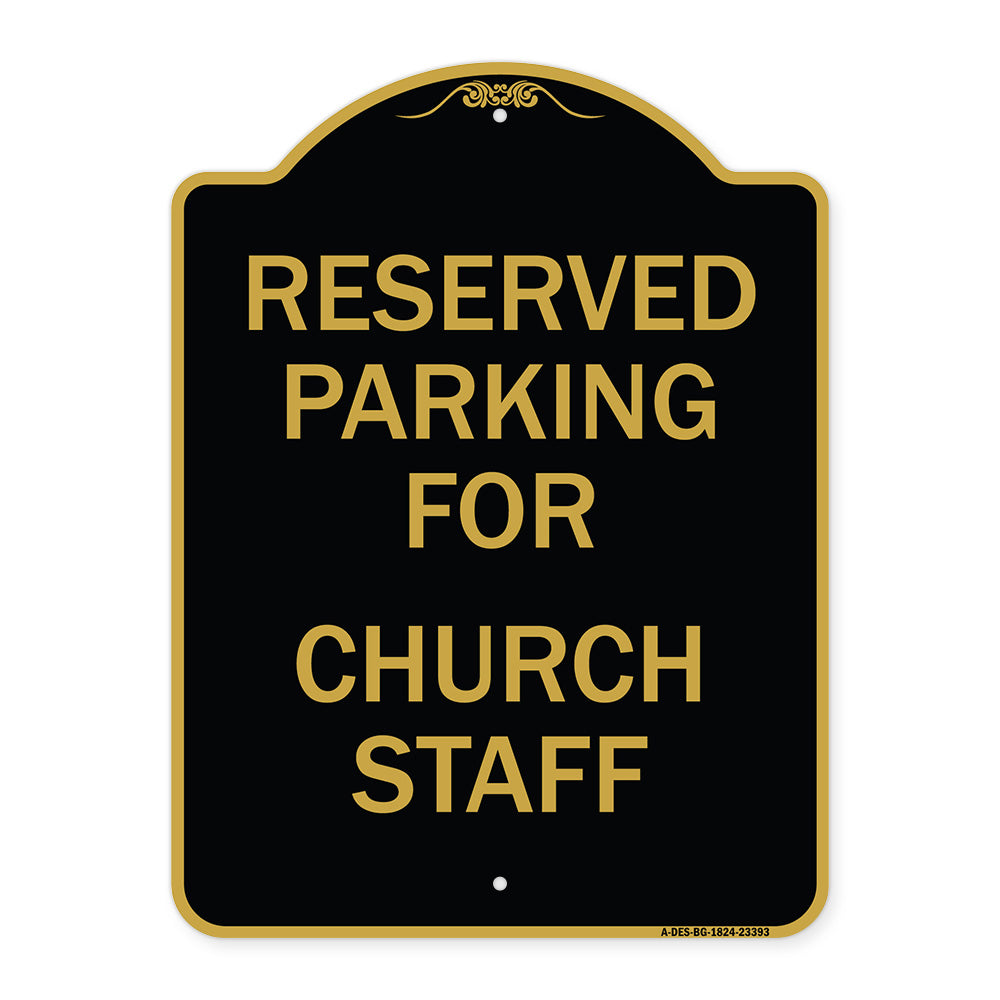 Parking Reserved for Church Staff