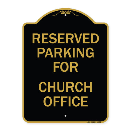Parking Reserved for Church Office