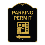 Parking Permit (With Left Arrow Symbol)