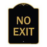 Parking Lot Sign No Exit