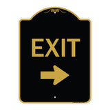 Parking Lot Sign Exit Sign (Right Arrow)