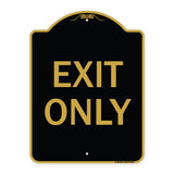 Parking Lot Sign Exit Only