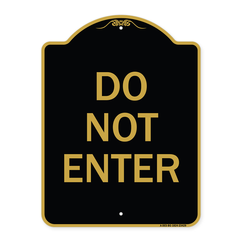 Parking Lot Sign Do Not Enter