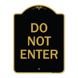 Parking Lot Sign Do Not Enter