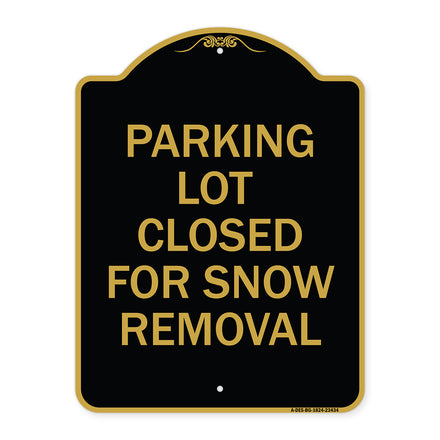 Parking Lot Closed for Snow Removal