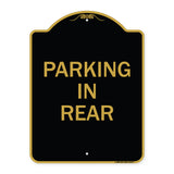 Parking in Rear