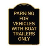 Parking for Vehicles with Boat Trailers Only