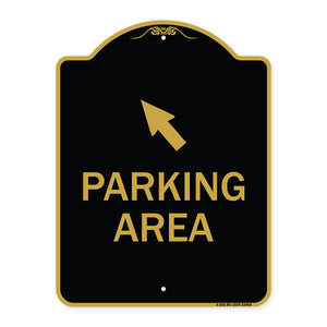 Parking Area with Upper Left Arrow