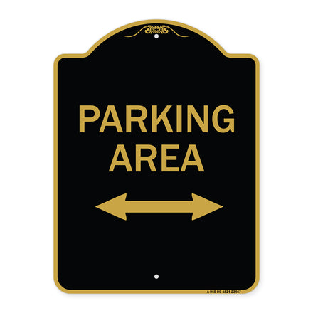 Parking Area with Bidirectional Arrow