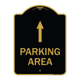 Parking Area with Ahead Arrow