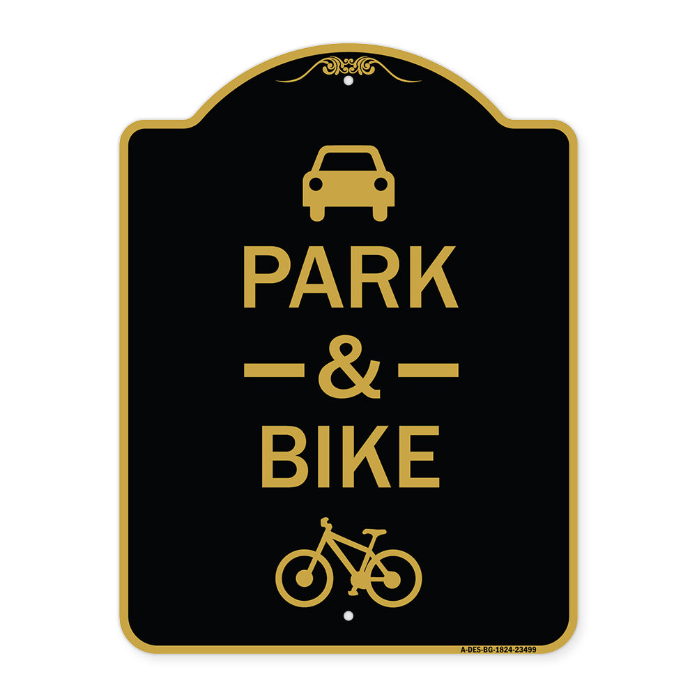 Park & Ride (With Bicycle Graphic
