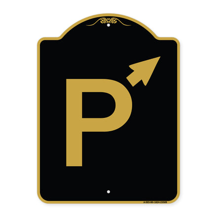 P Symbol (With Up Arrow Pointing Right)