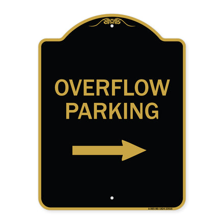 Overflow Parking with Right Arrow