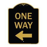 One Way Sign (Left Arrow)