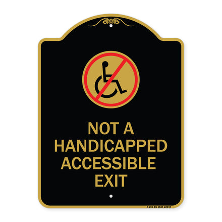 Not A Handicapped Accessible Exit (With Graphic)