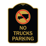 No Truck Sign No Truck Parking (With Symbol)