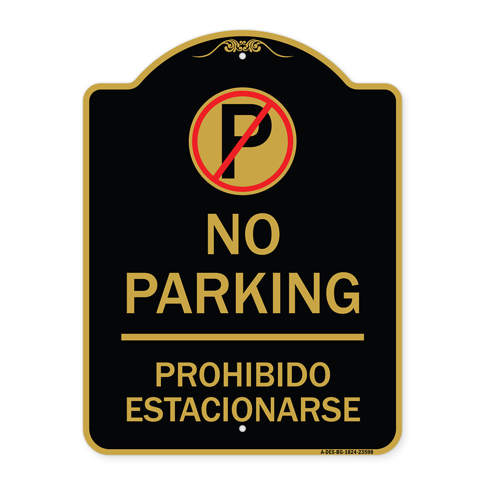 No Parking Prohibido Estacionar (No Parking Symbol)