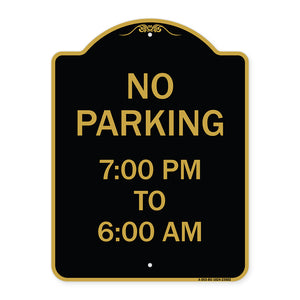 No Parking 7-00 Am to 6-00 Pm
