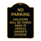 No Parking Violators Towed Away at Owner's Expense