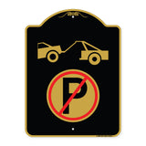 No Parking Tow Away Zone Symbol