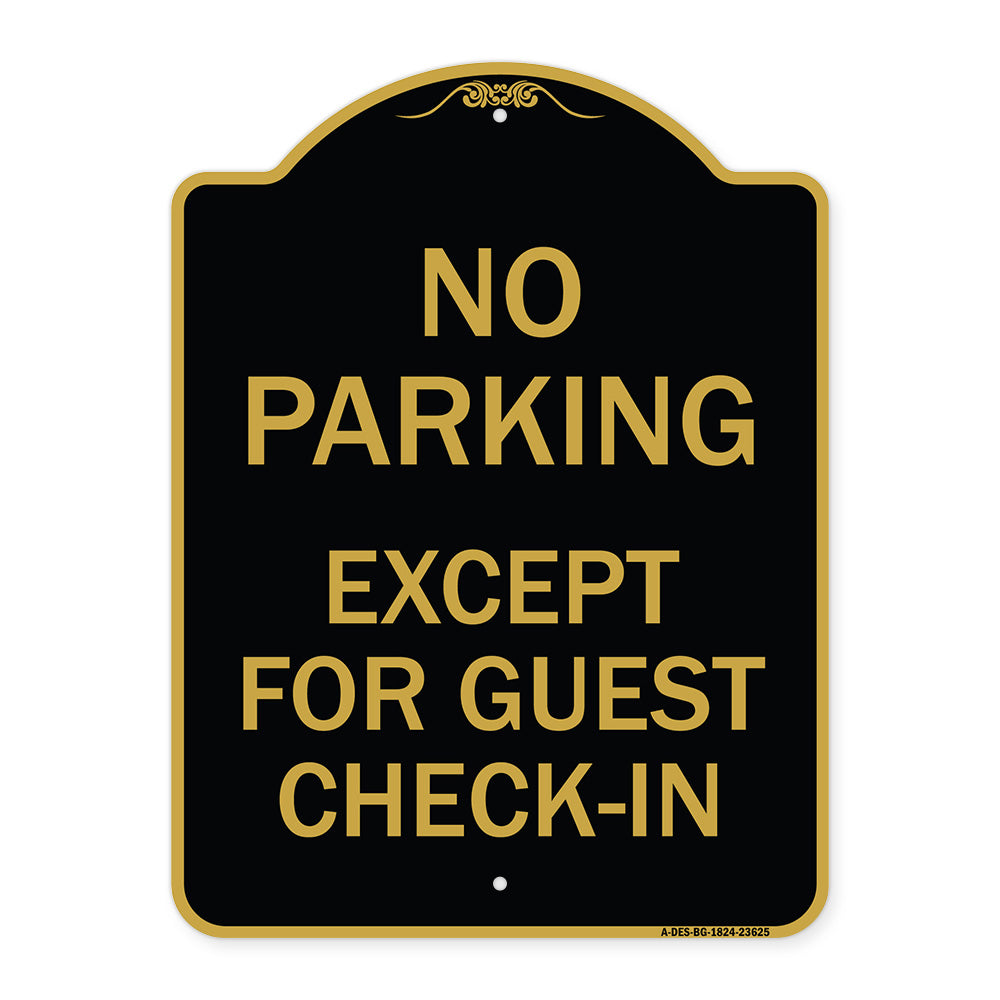 No Parking Except for Guest Check-In