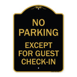 No Parking Except for Guest Check-In