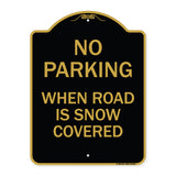No Parking When Road Is Snow Covered