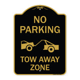 No Parking Tow Away Zone (Tow Truck Symbol)