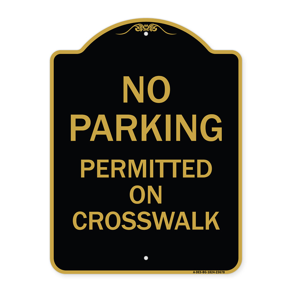 No Parking Permitted on Crosswalk