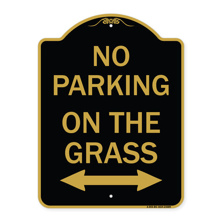 No Parking on the Grass (With Bidirectional Arrow