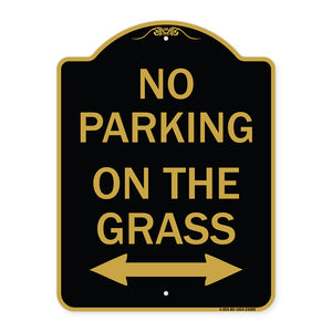 No Parking on the Grass (With Bidirectional Arrow