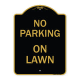 No Parking on Lawn