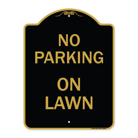 No Parking on Lawn