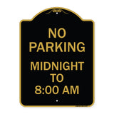 No Parking Midnight to 8:00 Am