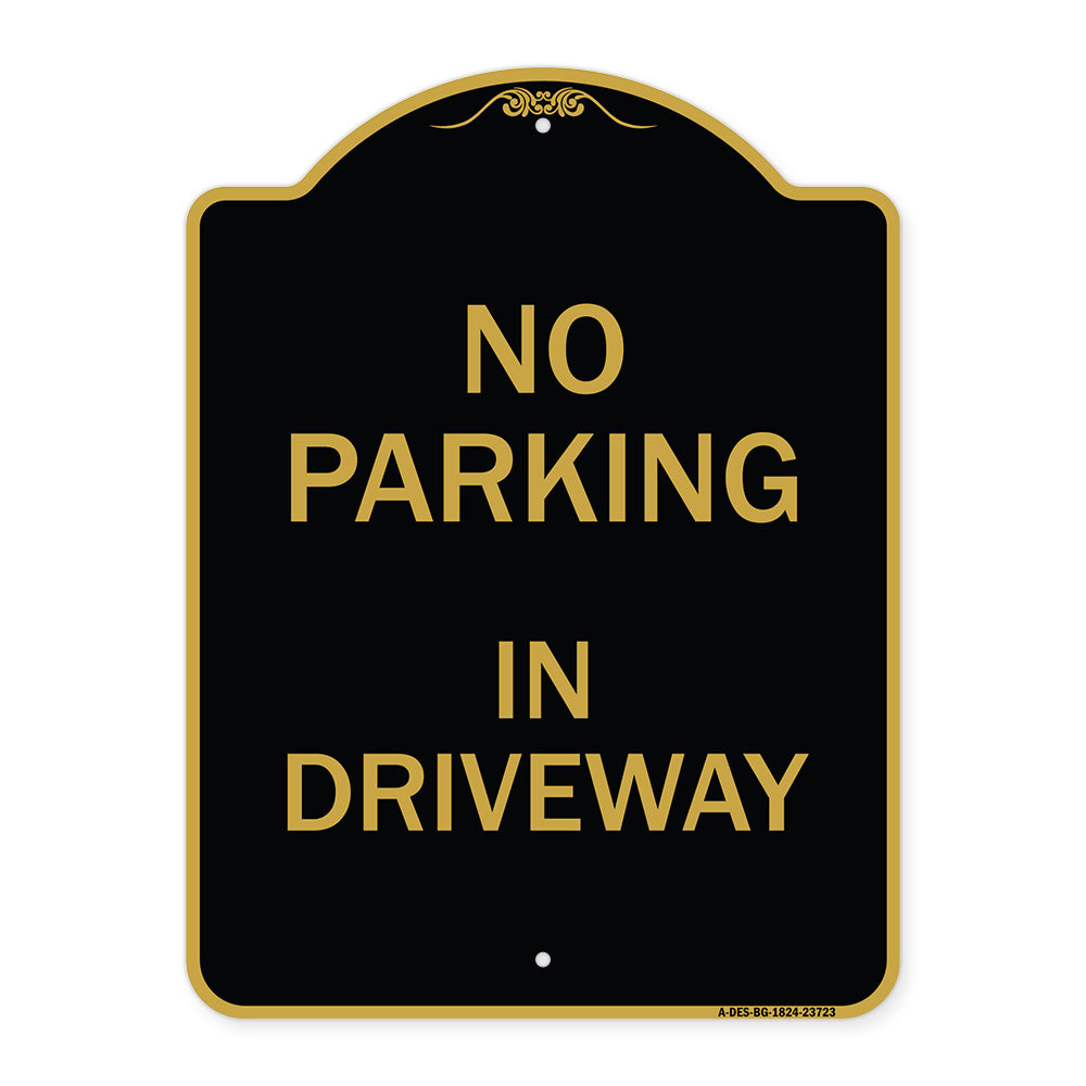 No Parking in Driveway
