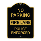 No Parking Fire Lane Police Enforced