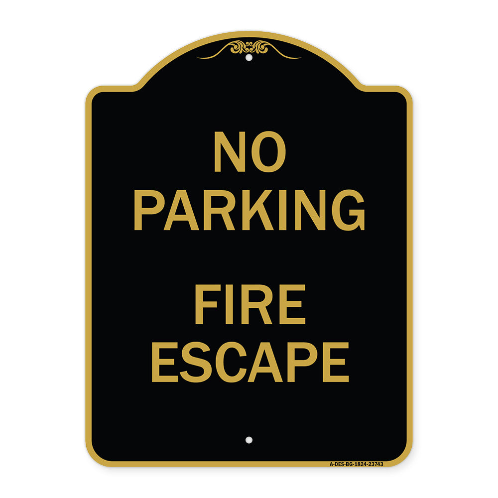 No Parking Fire Escape