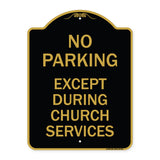 No Parking Except During Church Services