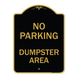 No Parking Dumpster Area