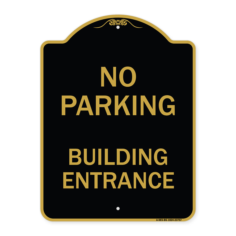 No Parking Building Entrance