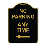No Parking Anytime with Left Arrow
