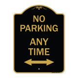 No Parking Anytime with Bidirectional Arrow