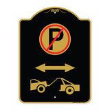 No Parking - Tow Away Zone (With Graphic)